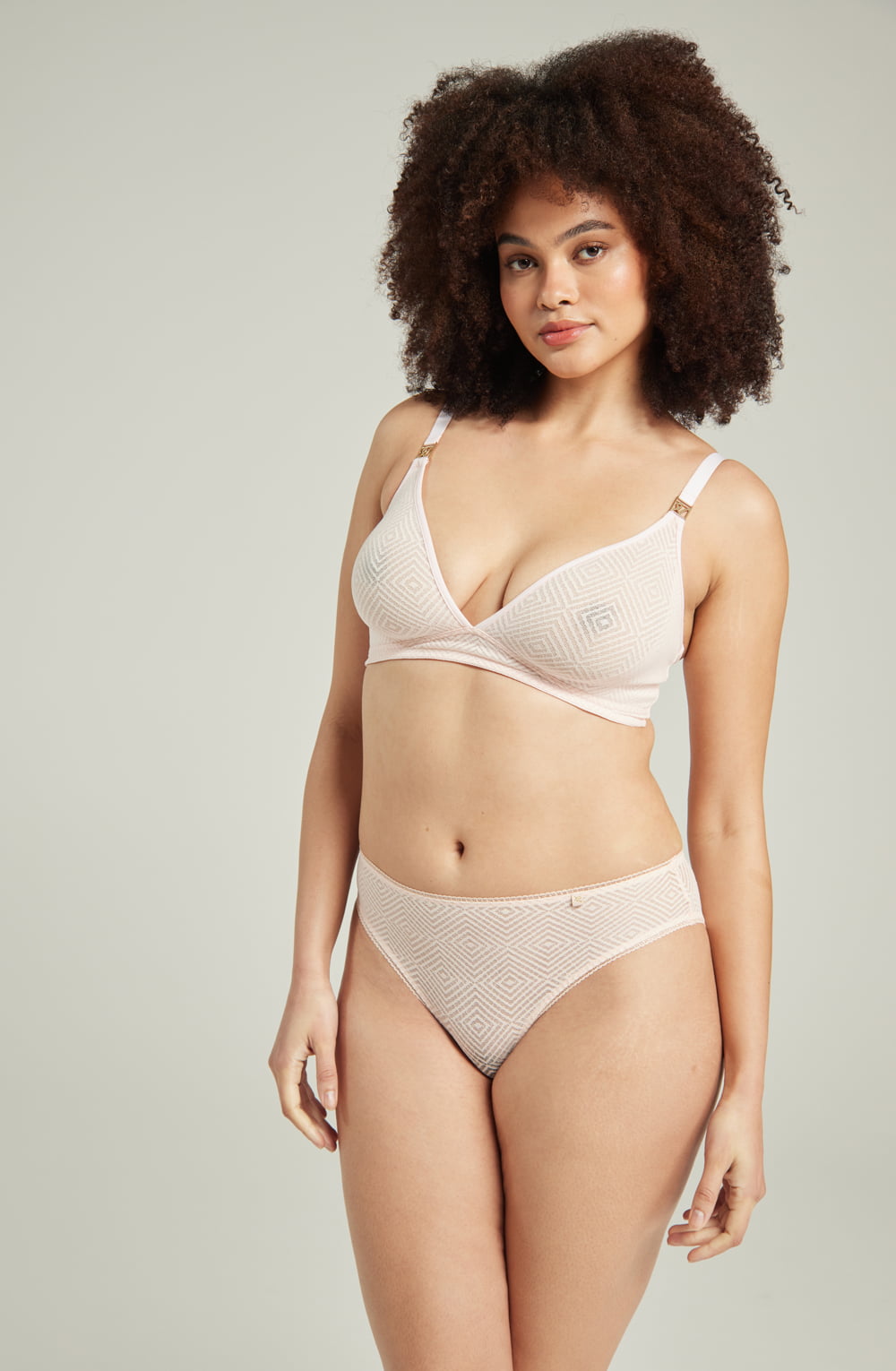 The Second Skin Stretch Easy Does It Bralette Blush Pink
